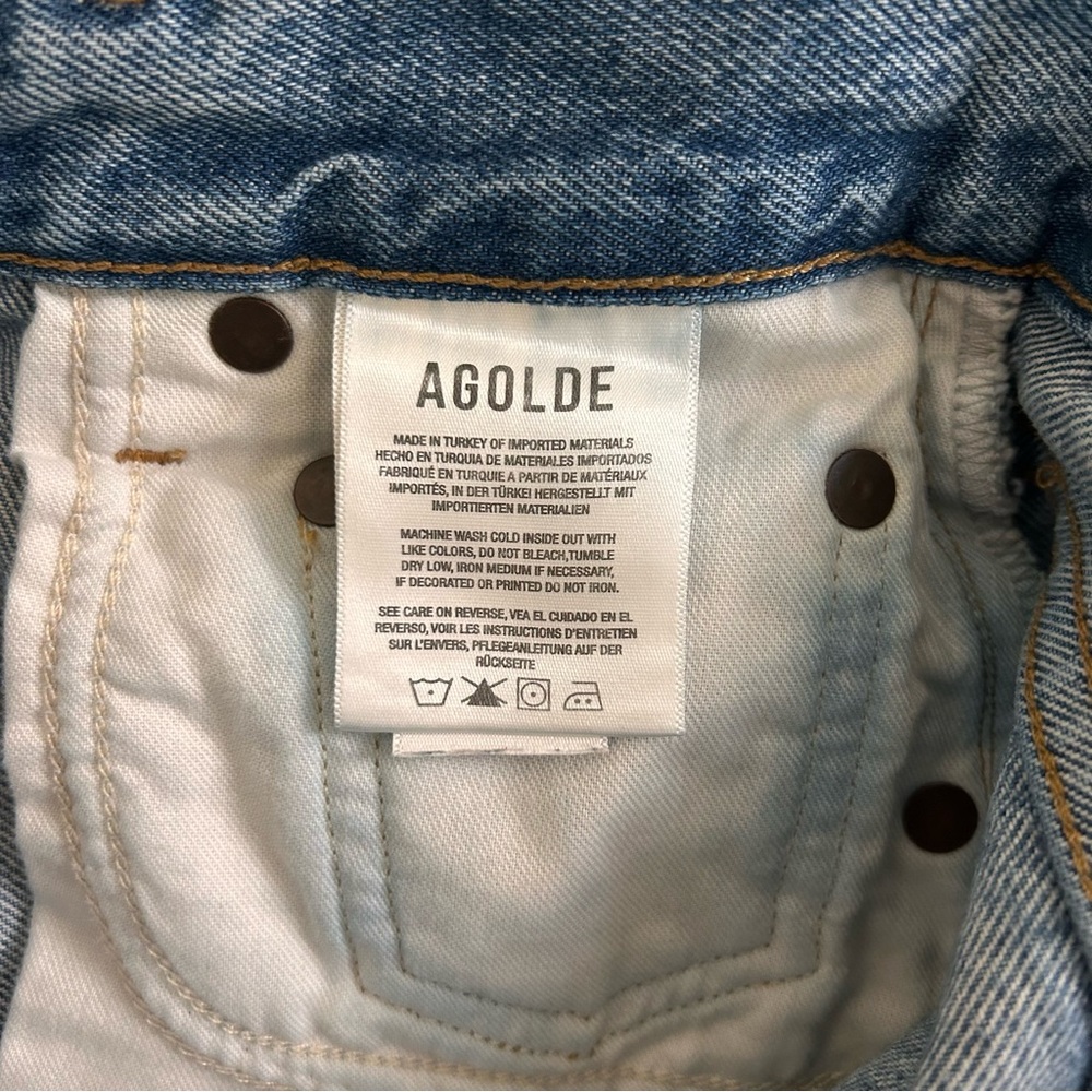 Agolde Stella jean shorts 24 - Picture 9 of 10